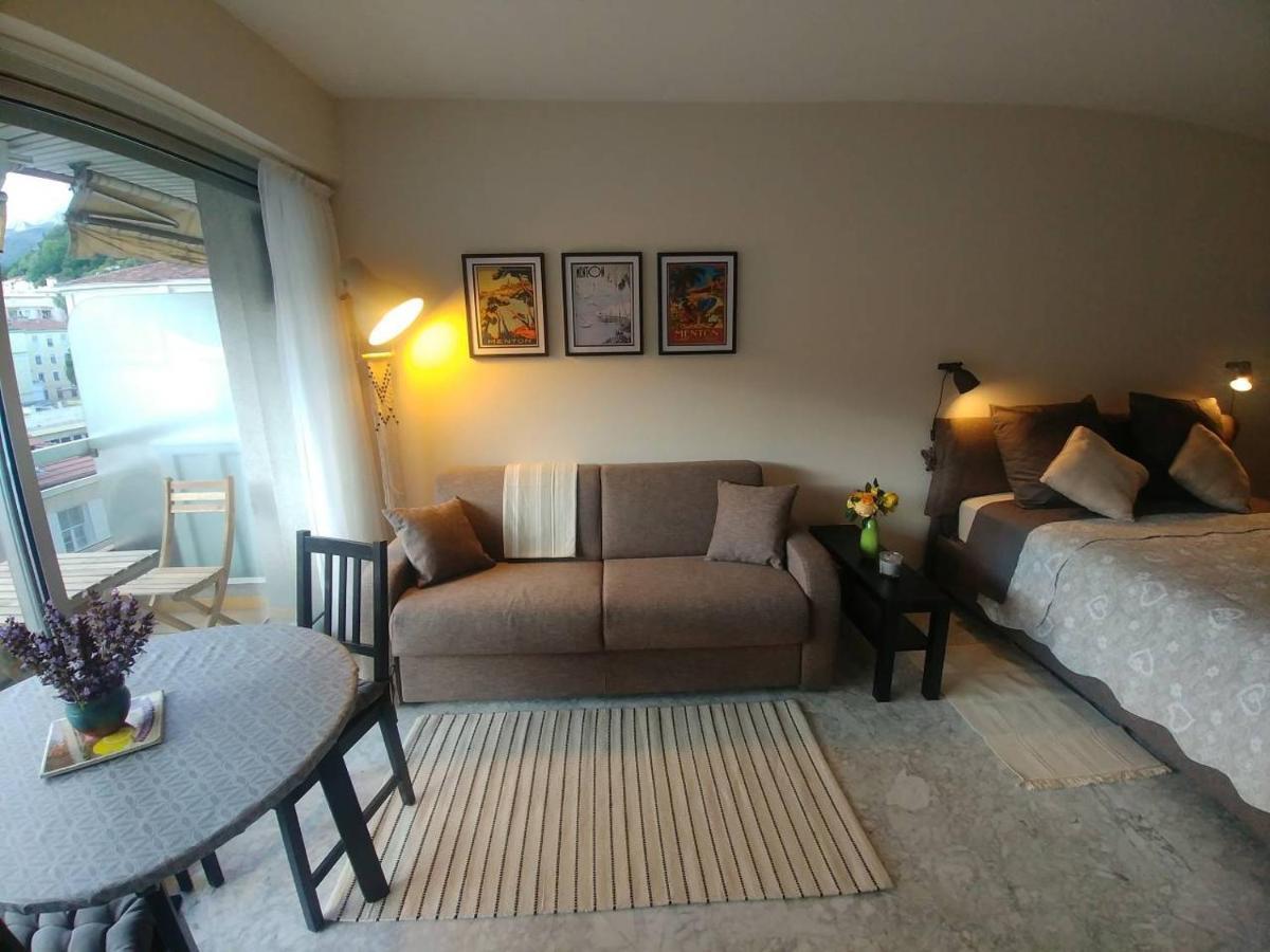 Studio avec Parking Privé au Cœur de la Ville Menton Extérieur photo